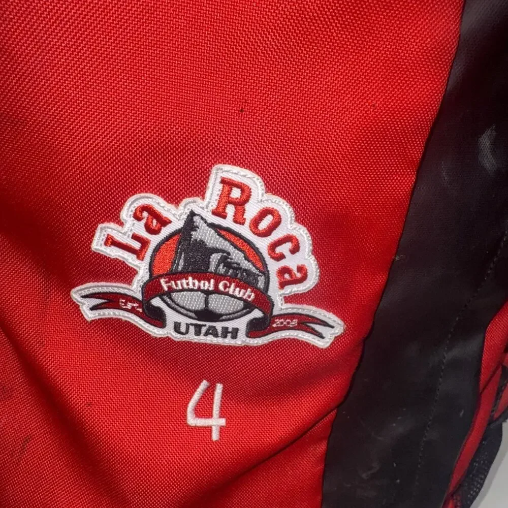 Number 4 Puma La Roca Futbol Club Soccer Team Ball Backpack